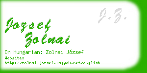 jozsef zolnai business card
